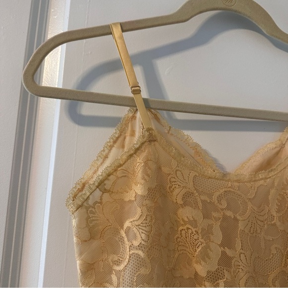 Vintage Vanity Fair Chemise Slip Cream Brown Lingerie Women’s Size 32 S Romantic - Picture 10 of 16